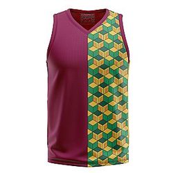 Giyu Tomioka Demon Slayer V-Neck Basketball Jersey ANA2207