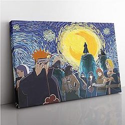 Akatsuki Ultimate Ninja Storm Naruto Starry Night Canvas Print Wall Art ANA2207