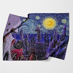 Akatsuki Amekagure Naruto Starry Night Fleece Blanket ANA2207