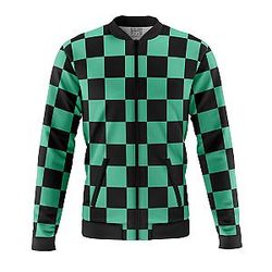 Tanjiro Kamado Demon Slayer Fleece Bomber Jacket ANA2207