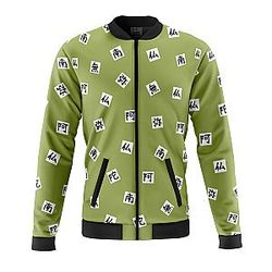 Gyomei Himejema Demon Slayer Casual Bomber Jacket ANA2207