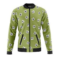 Gyomei Himejema Demon Slayer Quilted Bomber Jacket ANA2207