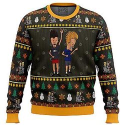 Beavis and Butthead Rock On Ugly Christmas Sweater ANA2207