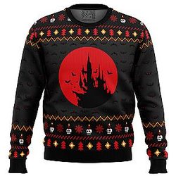 Castlevania Creepy Castle Ugly Christmas Sweater ANA2207