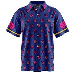 Giorno Giovanna Manga Jojo’s Bizarre Adventure Short Sleeve Button Down Shirt ANA2207