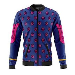 Giorno Giovanna Manga Jojo’s Bizarre Adventure Quilted Bomber Jacket ANA2207