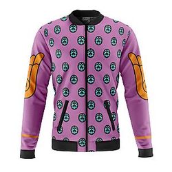 Giorno Giovanna Anime Jojo’s Bizarre Adventure Quilted Bomber Jacket ANA2207