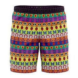 All Symbols Pattern Jojo's Bizarre Adventure Hawaiian Board Shorts ANA2207