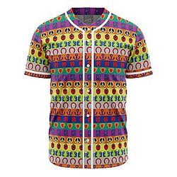 All Symbols Pattern Jojo’s Bizarre Adventure Baseball Jersey ANA2207