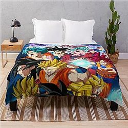 Dragon Ball Blankets - Dragon Ball Z Songoku Throw Blanket