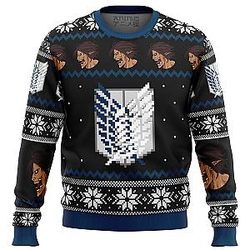Attack on Titan Survery Corps Ugly Christmas Sweater ANA2207