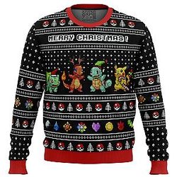 Pokemon Kanto Starters Ugly Christmas Sweater ANA2207
