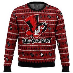 Persona 5 Take Your Heart Ugly Christmas Sweater ANA2207