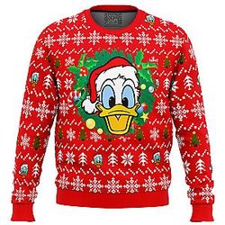 Donald Duck Christmas Head Ugly Christmas Sweater ANA2207