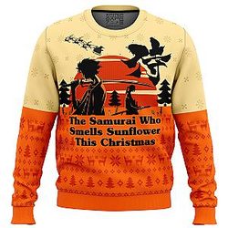 Samurai Champloo The Samurai Who Smells Sunflower This Christmas Ugly Christmas Sweater ANA2207