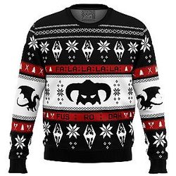 Skyrim Fusrodah Ugly Christmas Sweater ANA2207