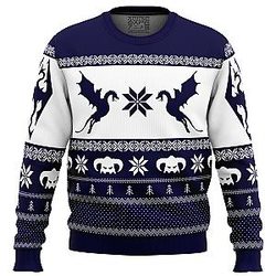 Skyrim Dragon Ugly Christmas Sweater ANA2207