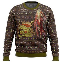 Street Fighter Ken Vs. Blanka Ugly Christmas Sweater ANA2207