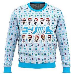 Yuri on Ice Cute Chibi Ugly Christmas Sweater ANA2207