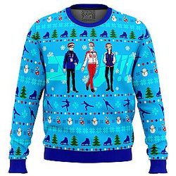 Yuri on Ice The Top 3 Ice Skaters Ugly Christmas Sweater ANA2207