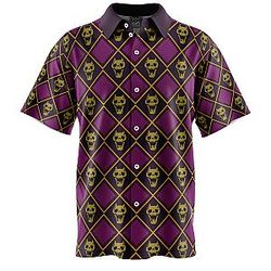 Yoshikage Kira Killer Queen Jojo’s Bizarre Adventure Short Sleeve Button Down Shirt ANA2207