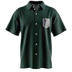 Scouting Regiment Attack on Titan Short Sleeve Button Down Shirt ANA2207