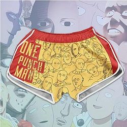 One Punch Man Shorts For Her - Funny Anime Women Short Pants