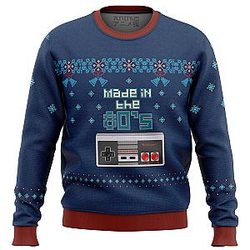 Nintendo made in the 80s Ugly Christmas Sweater ANA2207