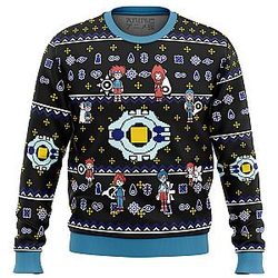 Digimon characters Ugly Christmas Sweater ANA2207