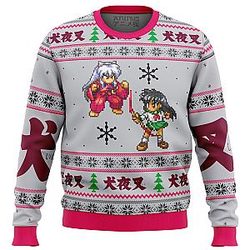 Inuyasha and Kagome Alt Ugly Christmas Sweater ANA2207