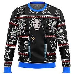 SPIRITED AWAY No Face Ugly Christmas Sweater ANA2207