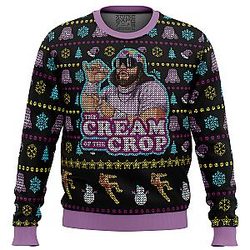 The Cream of the Crop Macho Man Randy Savage Pro Wrestling Ugly Christmas Sweater ANA2207