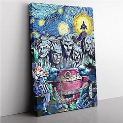 Naruto Starry Night Konoha Canvas Print Wall Art ANA2207