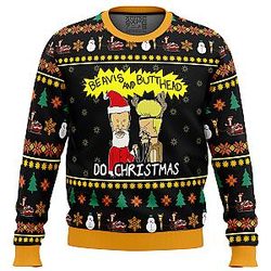 Beavis and Butthead Do Christmas Ugly Christmas Sweater ANA2207