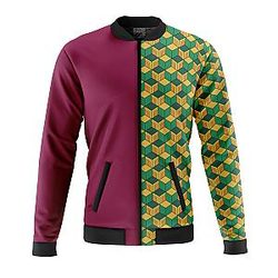 Giyu Tomioka Demon Slayer Quilted Bomber Jacket ANA2207