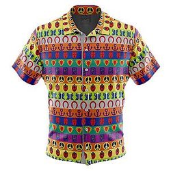 All Symbols Pattern Jojo’s Bizarre Adventure Hawaiian Shirt ANA2207