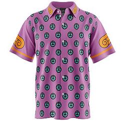 Giorno Giovanna Anime Jojo’s Bizarre Adventure Short Sleeve Button Down Shirt ANA2207
