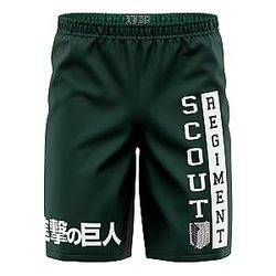 Scouting Regiment Attack on Titan Athletic Shorts ANA2207