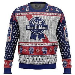 Pabst Blue Ribbon Ugly Christmas Sweater ANA2207