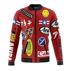 Akira Full Decals Quilted Bomber Jacket ANA2207