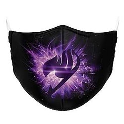 Purple Glow Logo Fairy Tail Face Mask ANA2207