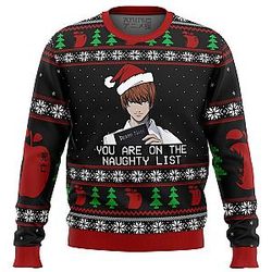 Death Note Naughty List Ugly Christmas Sweater ANA2207