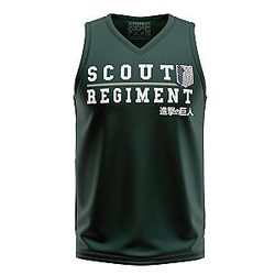 Scouting Regiment Attack on Titan V-Neck Basketball Jersey ANA2207