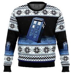 Doctor Who Tardis Ugly Christmas Sweater ANA2207