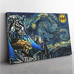 Batman Starry Dark Knight Canvas Print Wall Art ANA2207