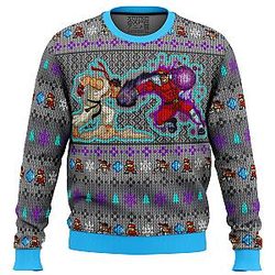 Street Fighter Ryu Vs. M. Bison Ugly Christmas Sweater ANA2207
