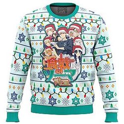 Food Wars Fight to Conquer Ugly Christmas Sweater ANA2207