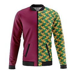 Giyu Tomioka Demon Slayer Fleece Bomber Jacket ANA2207