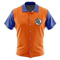 Goku Kame Kai Dragon Ball Z Button Down Hawaiian Shirt ANA2207