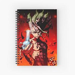 Dr Stone Notebooks - Dr Stone Senku Spiral Anime Notebook